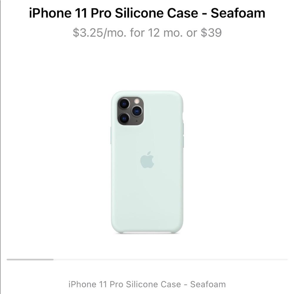 Apple 11 Pro Silicone Case - Seafoam